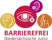 Logo des Niedersächsischen- Justizportals zur Barrierefreiheit